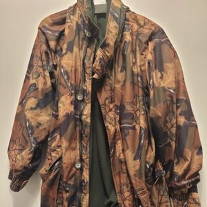 Vintage camo fleece jacket